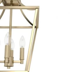 Laurel Ridge 4-Light Alturas Gold Candlestick Pendant by Hunter -Hunter Sales alturas gold hunter chandeliers 19066 a0 1000