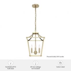 Laurel Ridge 4-Light Alturas Gold Candlestick Pendant by Hunter -Hunter Sales alturas gold hunter chandeliers 19066 c3 1000