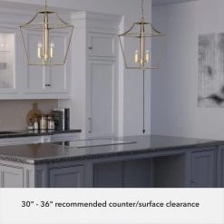 Laurel Ridge 4 Light Alturas Gold Lantern Pendant Light Kitchen Light by Hunter -Hunter Sales alturas gold hunter chandeliers 19069 c3 1000