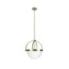 Wedgefield 3-Light Alturas Gold Island Pendant Light with Frosted Glass Shade by Hunter