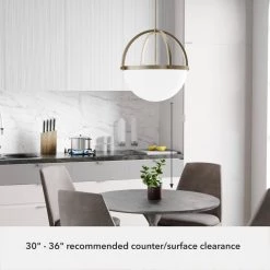 Wedgefield 4-Light Alturas Gold Island Pendant Light with Frosted Glass Shade by Hunter -Hunter Sales alturas gold hunter chandeliers 19238 66 1000