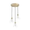 Van Nuys 3 Light Alturas Gold Waterfall Chandelier with Clear Glass Shades Dining Room Light by Hunter -Hunter Sales alturas gold hunter chandeliers 19309 64 1000