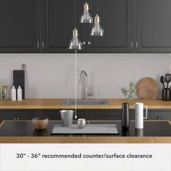 Van Nuys 3 Light Alturas Gold Waterfall Chandelier with Clear Glass Shades Dining Room Light by Hunter -Hunter Sales alturas gold hunter chandeliers 19309 c3 1000