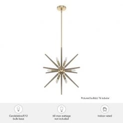 Jupiter 12-Light Alturas Gold Sputnik Pendant Light by Hunter 13 Jupiter 12-Light Alturas Gold Sputnik Pendant Light by Hunter -Hunter Sales alturas gold hunter chandeliers 19341 1d 1000