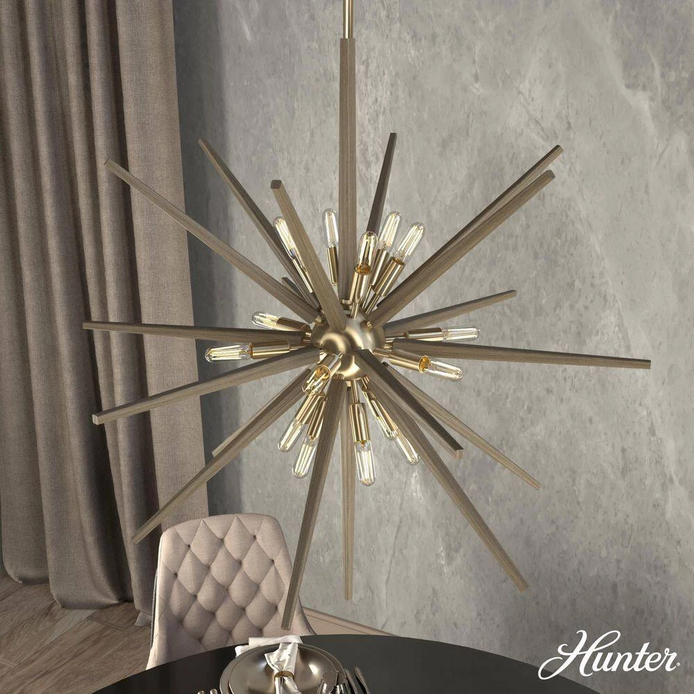 Jupiter Star 18-Light Alturas Gold Island Pendant Light by Hunter 4 Jupiter Star 18-Light Alturas Gold Island Pendant Light by Hunter - Image 2