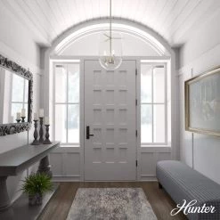 Sacha 3 Light Alturas Gold Island Pendant Light with Clear Glass Shade Dining Room Light by Hunter -Hunter Sales alturas gold hunter chandeliers 19385 40 1000