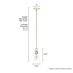 Klein 1-Light Alturas Gold Island Pendant Light with Clear Glass Shade by Hunter 13 Klein 1-Light Alturas Gold Island Pendant Light with Clear Glass Shade by Hunter -Hunter Sales alturas gold hunter chandeliers 19436 1d 1000