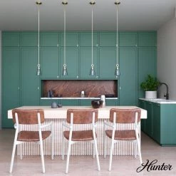 Klein 1-Light Alturas Gold Island Pendant Light with Clear Glass Shade by Hunter 11 Klein 1-Light Alturas Gold Island Pendant Light with Clear Glass Shade by Hunter -Hunter Sales alturas gold hunter chandeliers 19436 40 1000