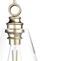 Klein 1-Light Alturas Gold Island Pendant Light with Clear Glass Shade by Hunter -Hunter Sales alturas gold hunter chandeliers 19440 a0 1000