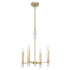 Sunjai 4-Light Alturas Gold Candlestick Pendant Light by Hunter