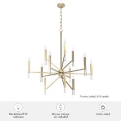 Sunjai 12-Light Alturas Gold Island Chandelier by Hunter -Hunter Sales alturas gold hunter chandeliers 19529 c3 1000
