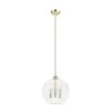 High Oaks 3-Light Alturas Gold Globe Pendant Light with Clear Seeded Glass Shade by Hunter -Hunter Sales alturas gold hunter chandeliers 19557 64 1000