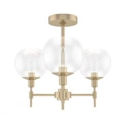 Xidane 3-Light Alturas Gold Crystal Chandelier with Clear Glass Shades by Hunter -Hunter Sales alturas gold hunter chandeliers 19739 c3 1000