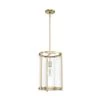 Astwood 1 Light Alturas Gold Island Pendant Light with Clear Glass Shade Dining Room Light by Hunter
