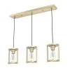 Astwood 3 Light Alturas Gold Island Chandelier with Clear Glass Shades Kitchen Light by Hunter -Hunter Sales alturas gold hunter chandeliers 19954 64 1000