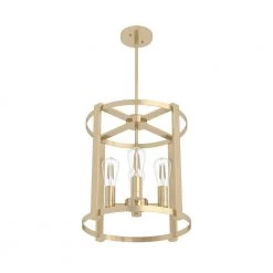 Astwood 4 Light Alturas Gold Island Chandelier Dining Room light by Hunter -Hunter Sales alturas gold hunter chandeliers 19959 c3 1000