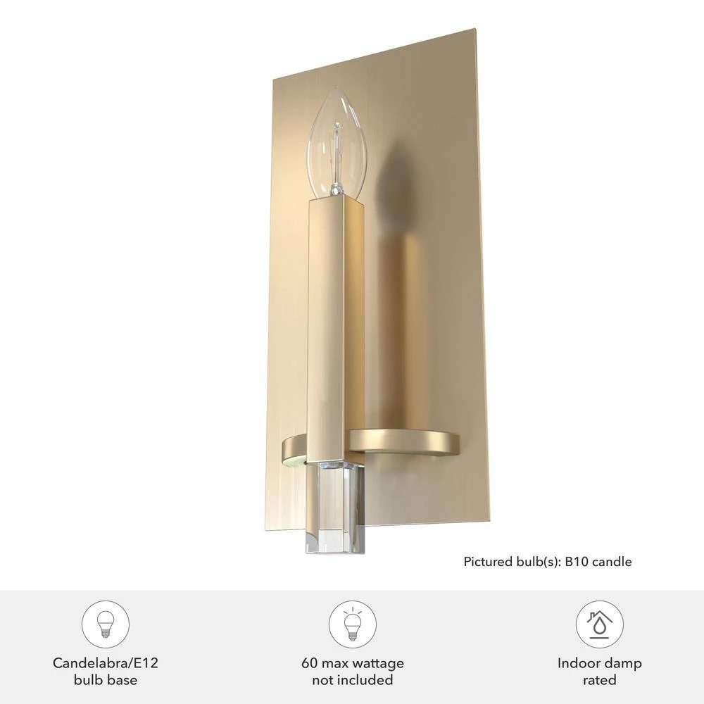 Sunjai 1-Light Alturas Gold Wall Sconce by Hunter 9 Sunjai 1-Light Alturas Gold Wall Sconce by Hunter - Image 7