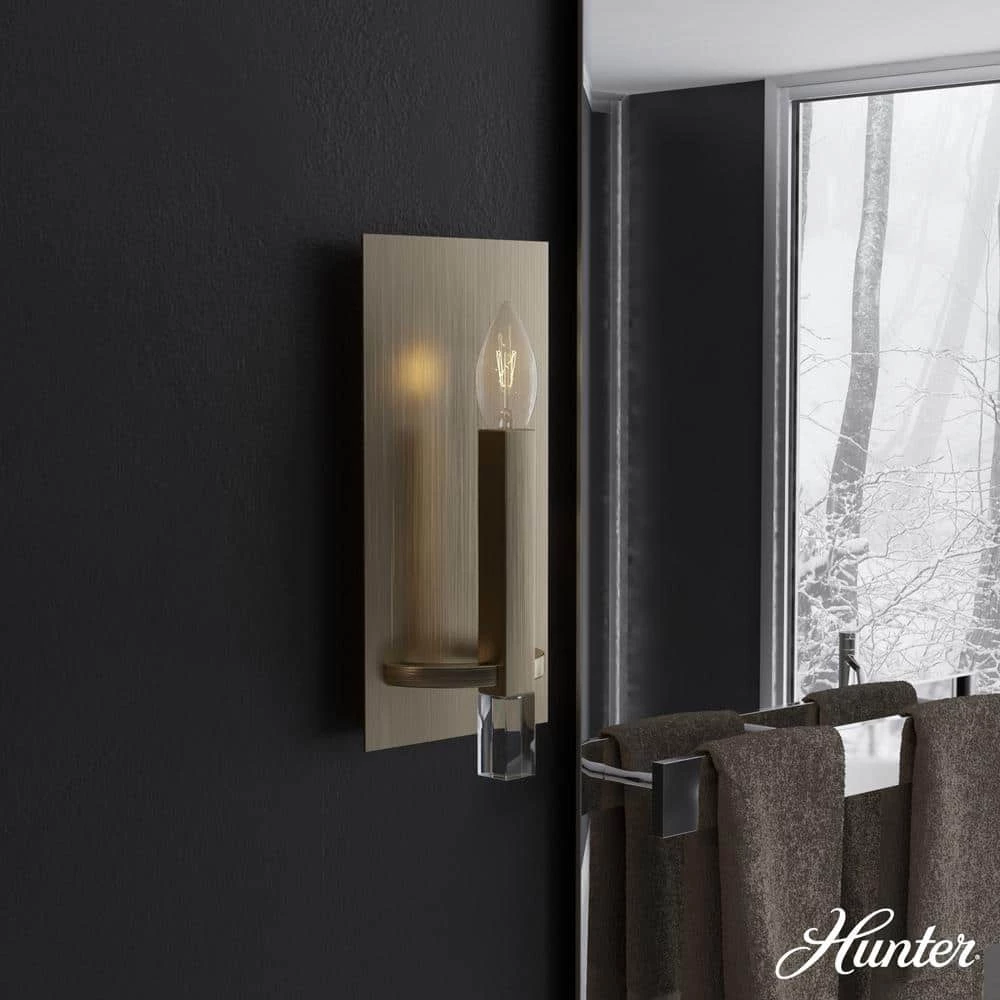 Sunjai 1-Light Alturas Gold Wall Sconce by Hunter 4 Sunjai 1-Light Alturas Gold Wall Sconce by Hunter - Image 2