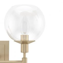 Xidane 18.25 in. 2-Light Alturas Gold Vanity Light with Clear Glass Shades by Hunter -Hunter Sales alturas gold hunter vanity lighting 19761 a0 1000