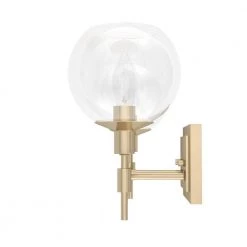 Xidane 18.25 in. 2-Light Alturas Gold Vanity Light with Clear Glass Shades by Hunter -Hunter Sales alturas gold hunter vanity lighting 19761 c3 1000