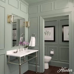 Astwood 1 Light Alturas Gold Wall Sconce Bathroom Light by Hunter -Hunter Sales alturas gold hunter vanity lighting 19962 40 1000