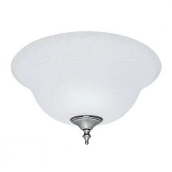 White Linen Bowl Glass by Hunter