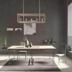 Squire Manor 6 Light Bleached Wood Linear Chandelier Kitchen Light by Hunter -Hunter Sales bleached wood hunter chandeliers 19091 40 1000