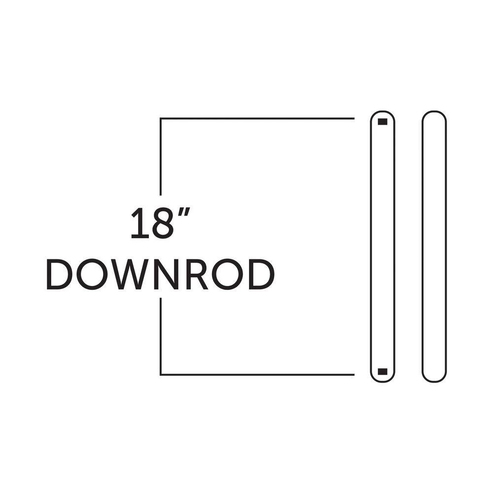 18 in. Bright Brass Extension Downrod for 10 ft. or 11 ft. ceilings by Hunter 5 18 in. Bright Brass Extension Downrod for 10 ft. or 11 ft. ceilings by Hunter - Image 3