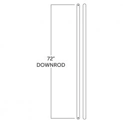 72 in. Brass Extension Downrod for 15 ft. ceilings by Hunter -Hunter Sales bright brass hunter ceiling fan downrods 23062 4f 1000