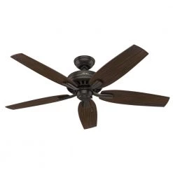 Newsome 52 in. Indoor Premier Bronze Ceiling Fan With LED Light Kit and Remote by Hunter -Hunter Sales bronze hunter ceiling fans with lights 32841 1d 1000