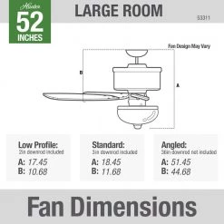 Newsome 52 in. Indoor Premier Bronze Ceiling Fan With LED Light Kit and Remote by Hunter -Hunter Sales bronze hunter ceiling fans with lights 32841 76 1000