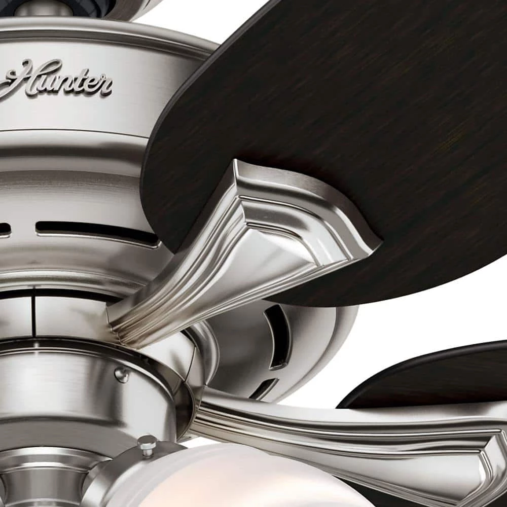 Channing 52 in. Indoor LED Brushed Nickel Ceiling Fan with Light by Hunter 11 Channing 52 in. Indoor LED Brushed Nickel Ceiling Fan with Light by Hunter - Image 9