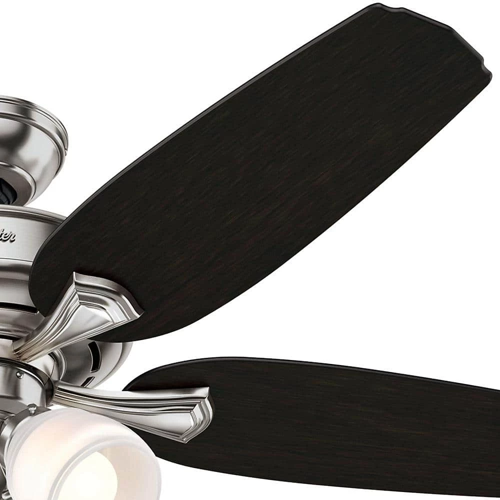 Channing 52 in. Indoor LED Brushed Nickel Ceiling Fan with Light by Hunter 9 Channing 52 in. Indoor LED Brushed Nickel Ceiling Fan with Light by Hunter - Image 7
