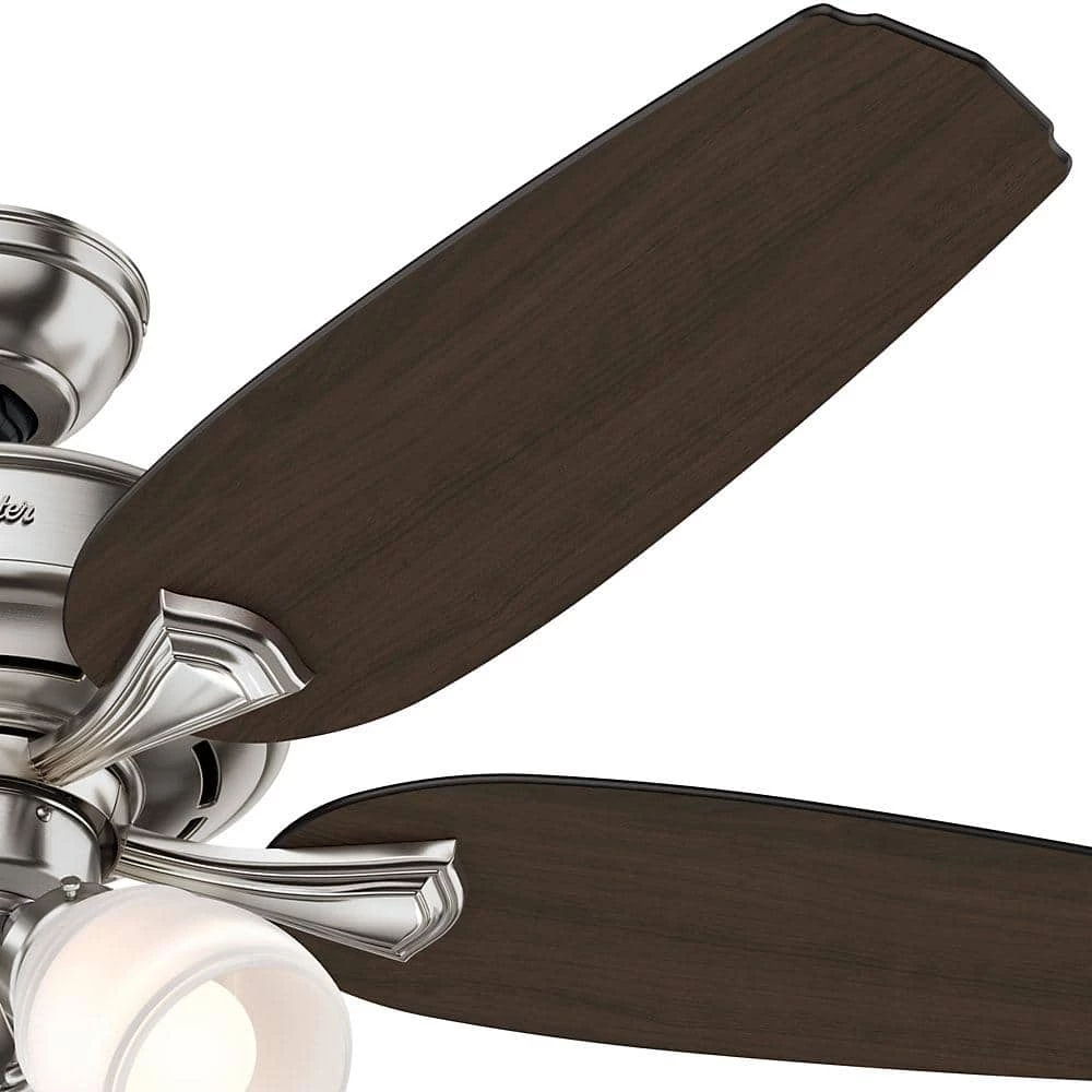Channing 52 in. Indoor LED Brushed Nickel Ceiling Fan with Light by Hunter 10 Channing 52 in. Indoor LED Brushed Nickel Ceiling Fan with Light by Hunter - Image 8
