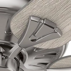 Royal Oak 60 in. Indoor Brushed Nickel Ceiling Fan with Remote Control by Hunter -Hunter Sales brushed nickel hunter ceiling fans without lights 51120 fa 1000