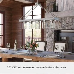 Devon Park 5 Light Brushed Nickel Chandelier Kitchen Light by Hunter -Hunter Sales brushed nickel hunter chandeliers 19007 77 1000