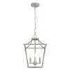 Laurel Ridge 4 Light Brushed Nickel Lantern Pendant Kitchen Light by Hunter