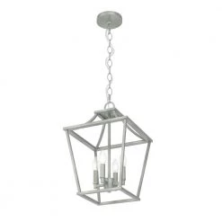 Laurel Ridge 4 Light Brushed Nickel Lantern Pendant Kitchen Light by Hunter -Hunter Sales brushed nickel hunter chandeliers 19067 c3 1000