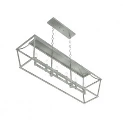 Laurel Ridge 6 Light Brushed Nickel Linear Chandelier Kitchen Light by Hunter 20 Laurel Ridge 6 Light Brushed Nickel Linear Chandelier Kitchen Light by Hunter -Hunter Sales brushed nickel hunter chandeliers 19079 4f 1000