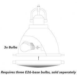 Bridgemoor 3 Lights Brushed Nickel Pendant with Metal Shade Kitchen Light by Hunter 17 Bridgemoor 3 Lights Brushed Nickel Pendant with Metal Shade Kitchen Light by Hunter -Hunter Sales brushed nickel hunter chandeliers 19101 44 1000