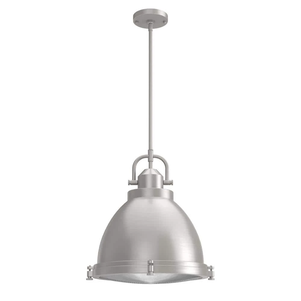Bridgemoor 3 Lights Brushed Nickel Pendant with Metal Shade Kitchen Light by Hunter 3 Bridgemoor 3 Lights Brushed Nickel Pendant with Metal Shade Kitchen Light by Hunter