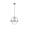 Wedgefield 3-Light Brushed Nickel Island Pendant Light with Frosted Glass Shade by Hunter -Hunter Sales brushed nickel hunter chandeliers 19235 64 1000