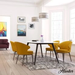 Solhaven 2-Light Brushed Nickel Shaded Pendant Light with Hardback Shade by Hunter -Hunter Sales brushed nickel hunter chandeliers 19242 40 1000