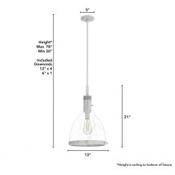 Van Nuys 1 Light Brushed Nickel Island Pendant Light With Clear Glass Shade Dining Room Light by Hunter 15 Van Nuys 1 Light Brushed Nickel Island Pendant Light With Clear Glass Shade Dining Room Light by Hunter -Hunter Sales brushed nickel hunter chandeliers 19296 66 1000