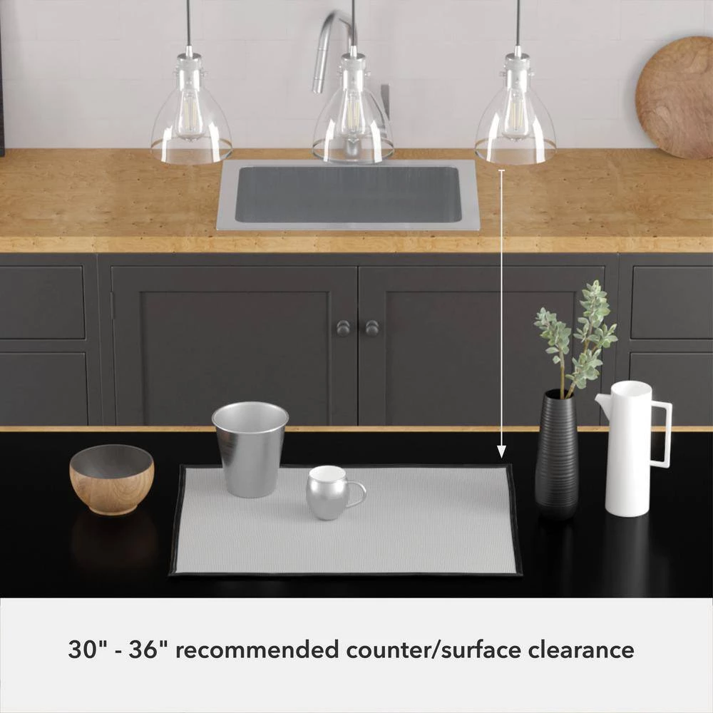 Van Nuys 3 Light Brushed Nickel Island Chandelier with Clear Glass Shades Dining Room Light by Hunter 10 Van Nuys 3 Light Brushed Nickel Island Chandelier with Clear Glass Shades Dining Room Light by Hunter - Image 8