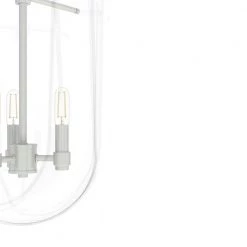 Sacha 3 Light Brushed Nickel Island Pendant Light with Clear Glass Shade Dining Room Light by Hunter 15 Sacha 3 Light Brushed Nickel Island Pendant Light with Clear Glass Shade Dining Room Light by Hunter -Hunter Sales brushed nickel hunter chandeliers 19317 1d 1000