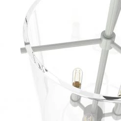 Sacha 3 Light Brushed Nickel Island Pendant Light with Clear Glass Shade Dining Room Light by Hunter 14 Sacha 3 Light Brushed Nickel Island Pendant Light with Clear Glass Shade Dining Room Light by Hunter -Hunter Sales brushed nickel hunter chandeliers 19317 a0 1000