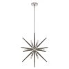Jupiter 12-Light Brushed Nickel Sputnik Pendant Light by Hunter 1 Jupiter 12-Light Brushed Nickel Sputnik Pendant Light by Hunter -Hunter Sales brushed nickel hunter chandeliers 19342 64 1000