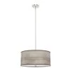 Solhaven 3-Light Brushed Nickel Shaded Pendant Light with Hardback Shade by Hunter -Hunter Sales brushed nickel hunter chandeliers 19379 64 1000
