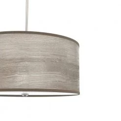 Solhaven 3-Light Brushed Nickel Shaded Pendant Light with Hardback Shade by Hunter -Hunter Sales brushed nickel hunter chandeliers 19379 a0 1000